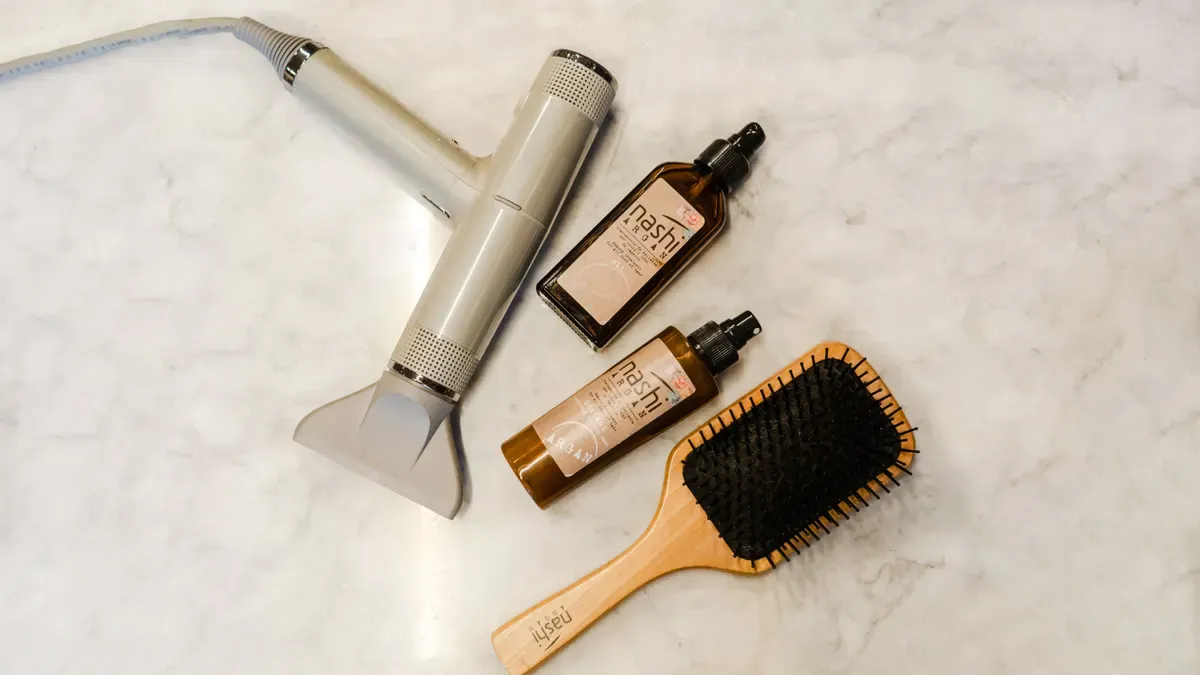 What brands offer rotating hairbrush dryers?